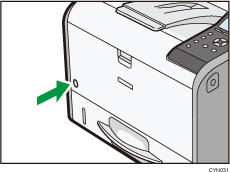 Illustration of the power switch