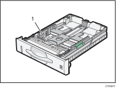 Paper feed tray illustration