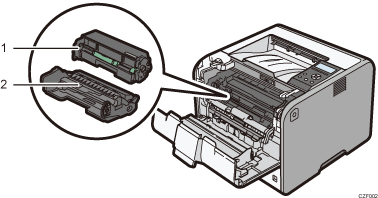 Main unit illustration numbered callout illustration