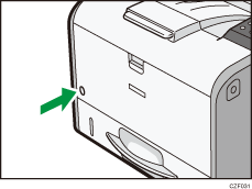 Illustration of the power switch