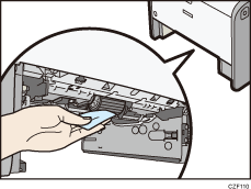 Paper feed roller illustration