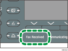 Fax Received indicator illustration