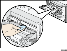 Paper feed roller illustration