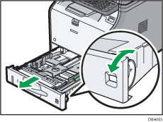 Front side of the machine illustration