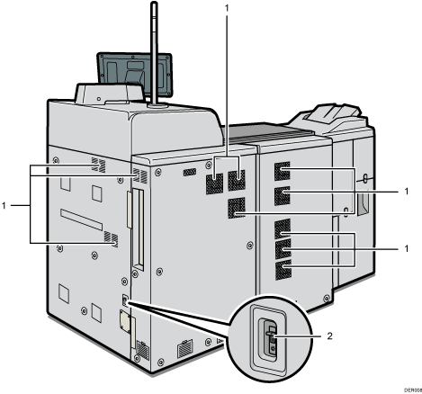 Main unit illustration numbered callout illustration