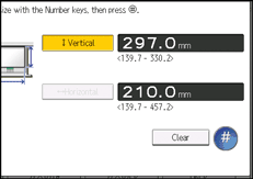 Operation panel screen illustration