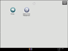 Operation panel screen illustration