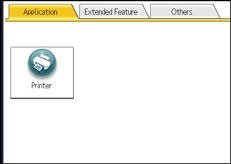 Operation panel screen illustration