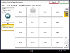 Operation panel screen illustration