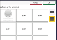 Operation panel screen illustration