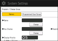 Operation panel screen illustration