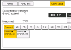 Operation panel screen illustration