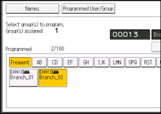 Operation panel screen illustration