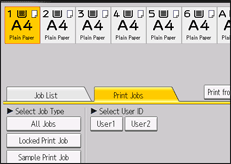 Operation panel screen illustration