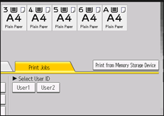 Operation panel screen illustration