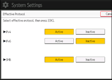 Operation panel screen illustration