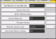 Operation panel screen illustration
