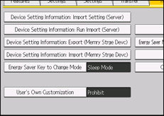 Operation panel screen illustration