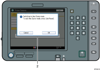 Control panel illustration numbered callout illustration