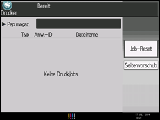 Abbildung Bedienfeld-Display