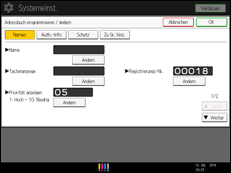 Abbildung Bedienfeld-Display