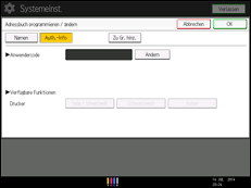 Abbildung Bedienfeld-Display