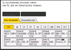 Abbildung Bedienfeld-Display