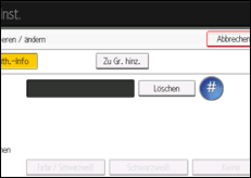 Abbildung Bedienfeld-Display
