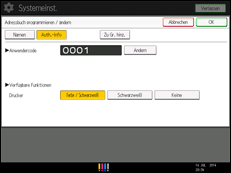 Abbildung Bedienfeld-Display