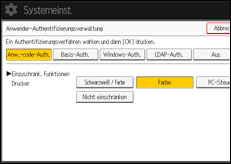 Abbildung Bedienfeld-Display