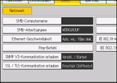 Abbildung Bedienfeld-Display