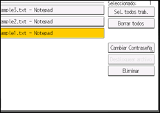 Ilustración de la pantalla panel de mandos