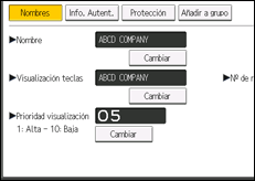 Ilustración de la pantalla panel de mandos