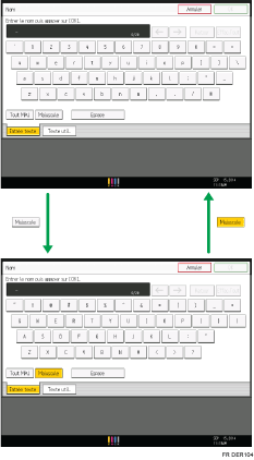 Illustration des touches