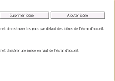 Illustration de l'écran du panneau de commande