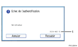 Illustration numérotée du panneau de commande