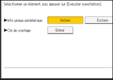 Illustration de l'écran du panneau de commande