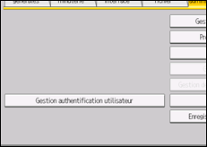 Illustration de l'écran du panneau de commande