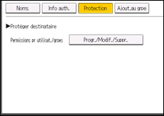 Illustration de l'écran du panneau de commande