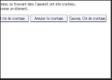 Illustration de l'écran du panneau de commande