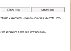 Illustrazione della schermata sul pannello di controllo
