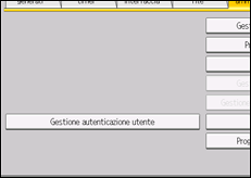 Illustrazione della schermata sul pannello di controllo
