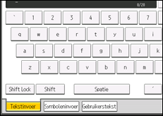 Schermafbeelding bedieningspaneel
