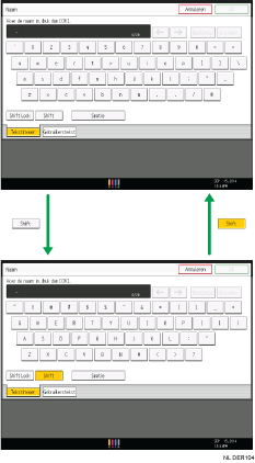 Afbeelding van de toetsen