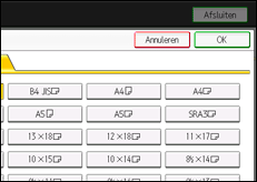 Schermafbeelding bedieningspaneel