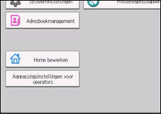 Schermafbeelding bedieningspaneel