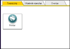 Schermafbeelding bedieningspaneel