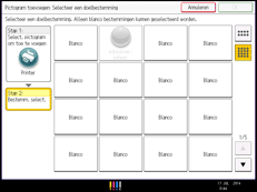Schermafbeelding bedieningspaneel