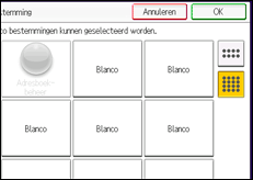 Schermafbeelding bedieningspaneel