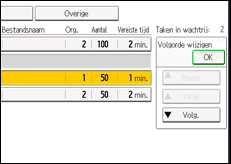Schermafbeelding bedieningspaneel